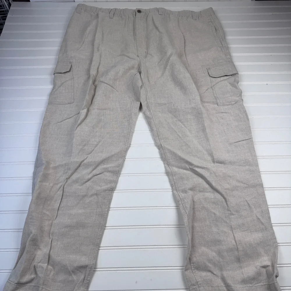 Caribbean Men's 50x32 Linen Pants